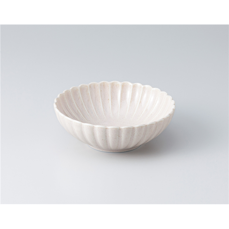 古林陶器 小鉢 菊型白うのふ9cm鉢 1305560452 1個（ご注文単位1個）【直送品】
