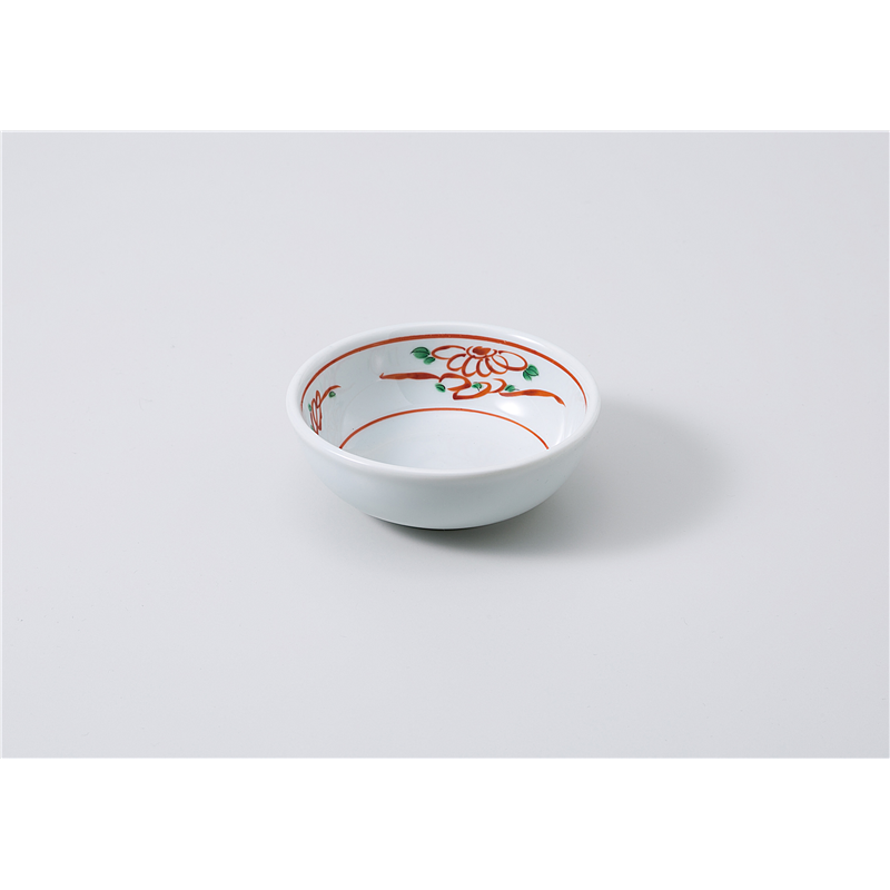 古林陶器 小鉢 青地手描風赤絵3.5ボール 1105920547 1個（ご注文単位1個）【直送品】