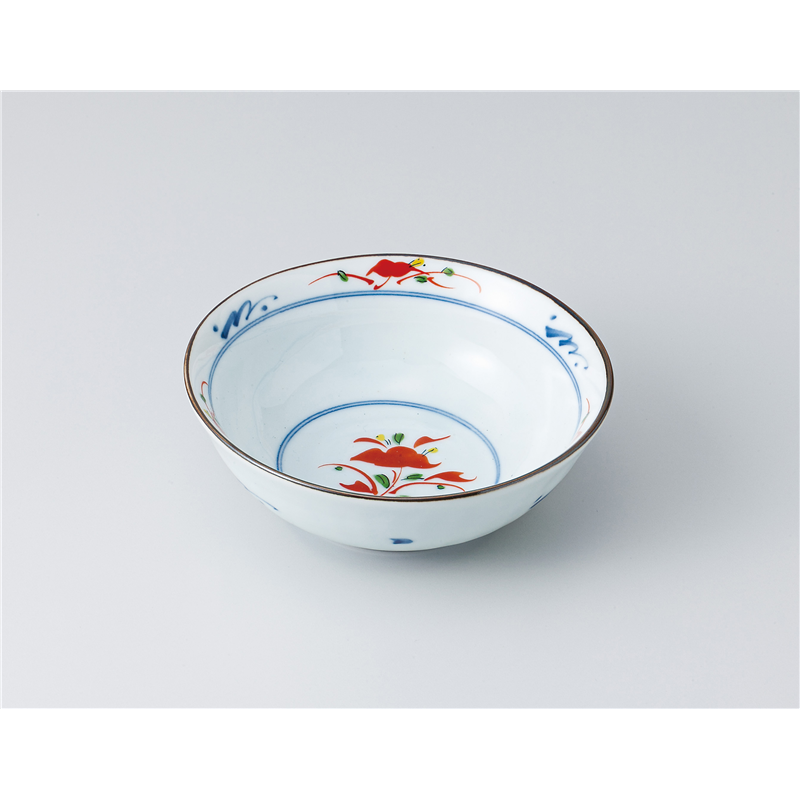 古林陶器 小鉢 染赤絵 ゆらぎ4.0鉢 1305630335 1個（ご注文単位1個）【直送品】