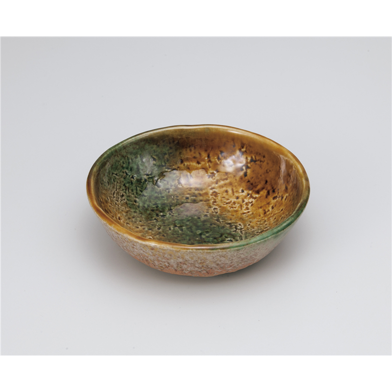 古林陶器 小鉢 黄瀬戸織部4.0丸小鉢 1006640278 1個（ご注文単位1個）【直送品】