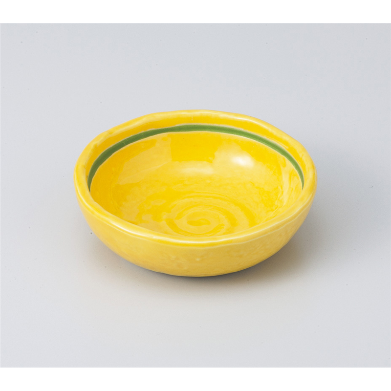 古林陶器 小鉢 黄釉ボール 805010126 1個（ご注文単位1個）【直送品】