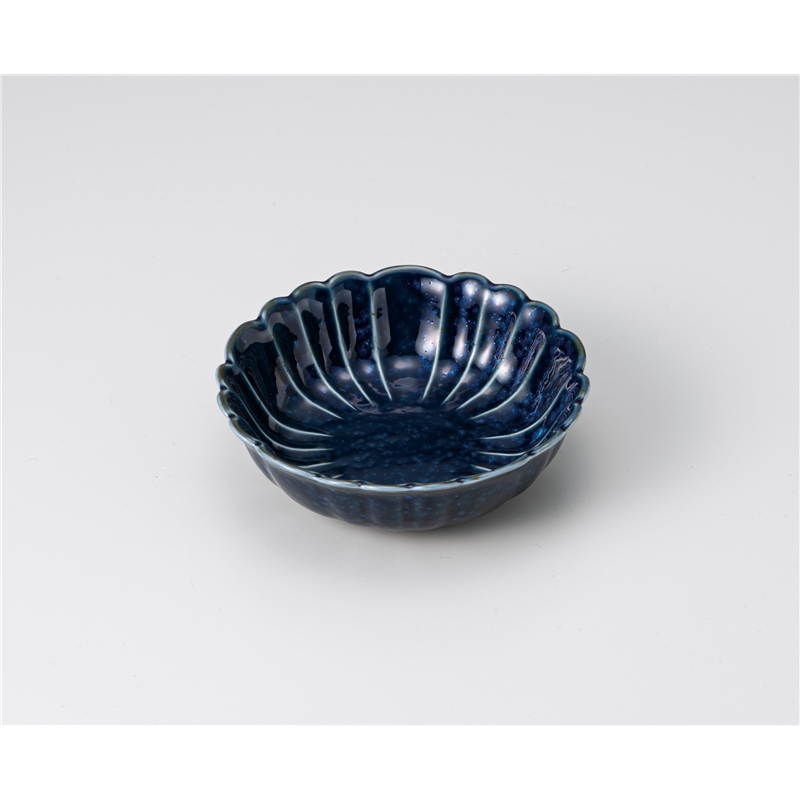 古林陶器 小鉢 藍彩花渕小鉢 1206030547 1個（ご注文単位1個）【直送品】