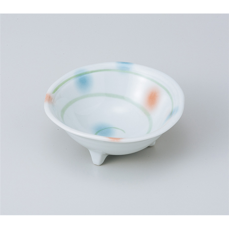 古林陶器 小鉢 風車三ツ足3.8小鉢 805450426 1個（ご注文単位1個）【直送品】