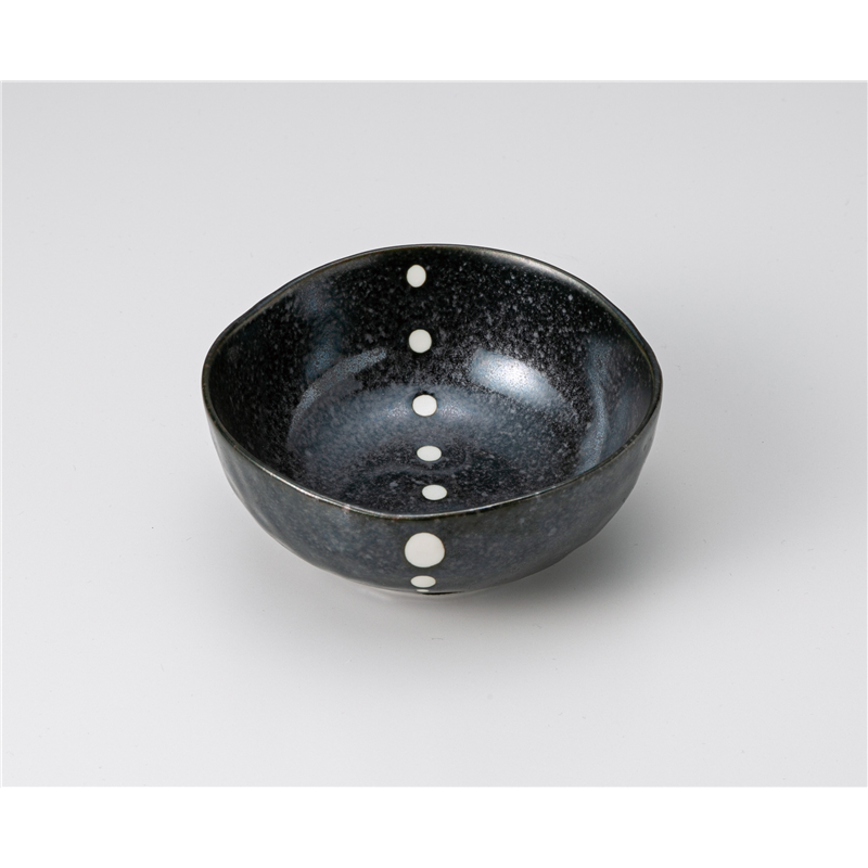 古林陶器 小鉢 黒ドット3角4.0鉢 1206060540 1個（ご注文単位1個）【直送品】