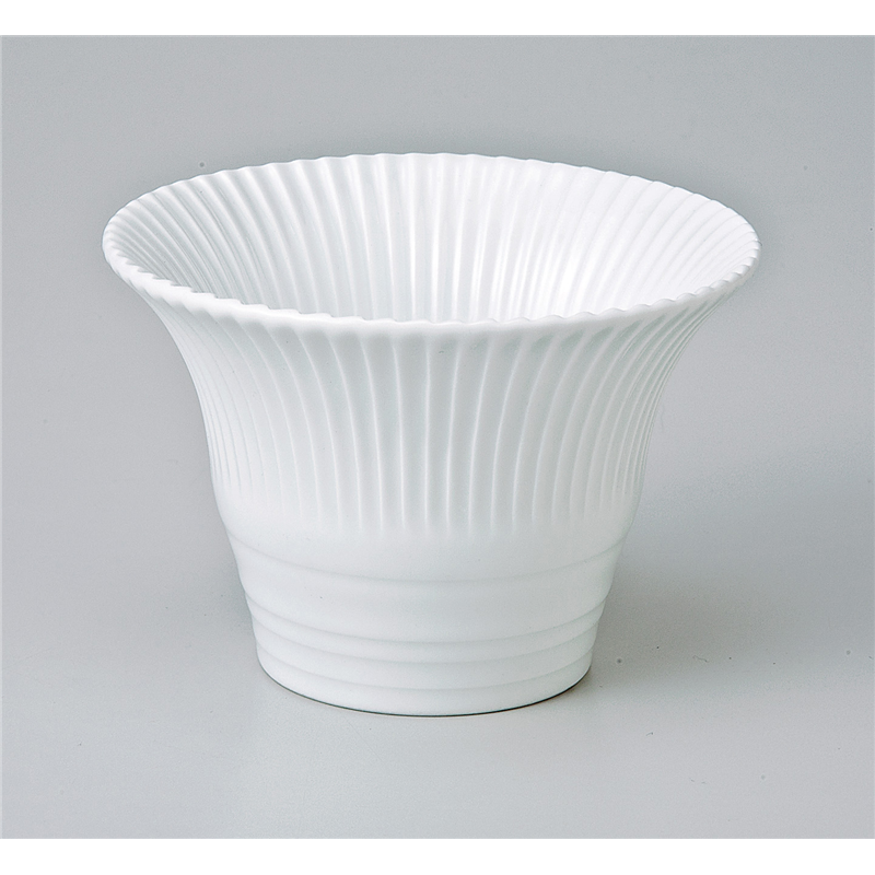 古林陶器 小鉢 白釉菊形仲付 703940105 1個（ご注文単位1個）【直送品】