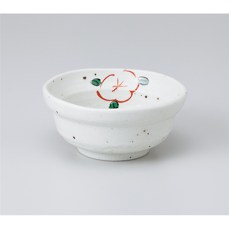 古林陶器 小鉢 白イラボ赤絵花 3.6小鉢 906640378 1個（ご注文単位1個）【直送品】