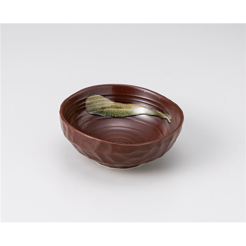 古林陶器 小鉢 銘陶の里三角小鉢 赤 1206350441 1個（ご注文単位1個）【直送品】