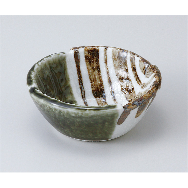 古林陶器 小鉢 織部ストライプ3.3丸小鉢 506560377 1個（ご注文単位1個）【直送品】