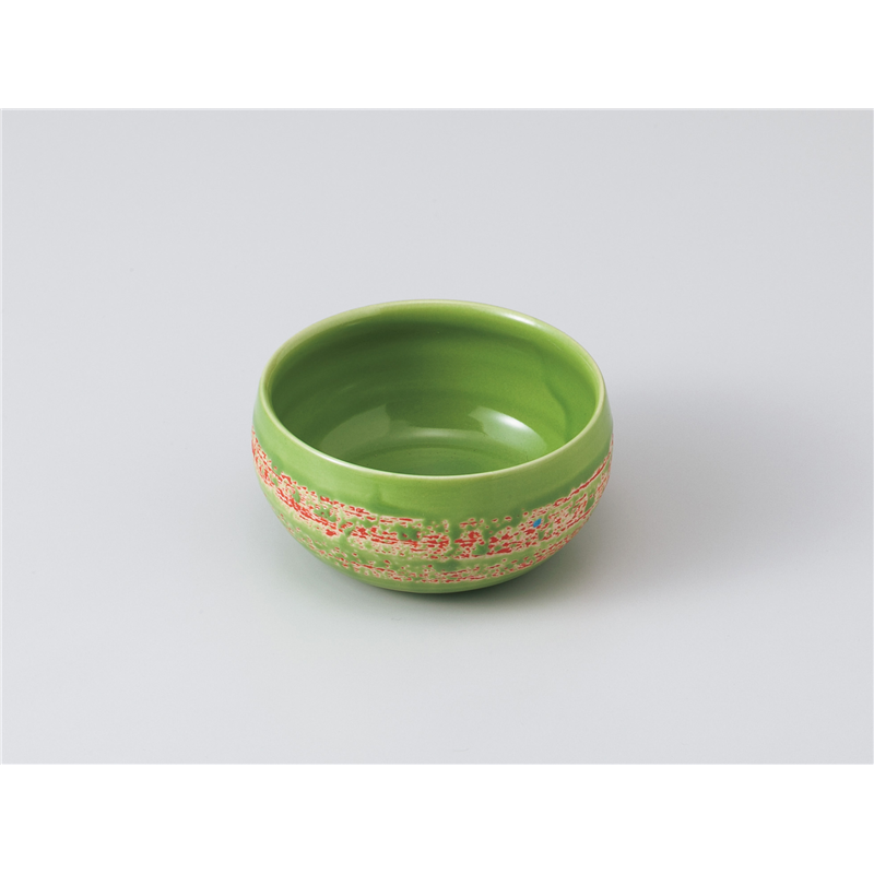 古林陶器 小鉢 グリーンハケメタル型小鉢 1007150357 1個（ご注文単位1個）【直送品】