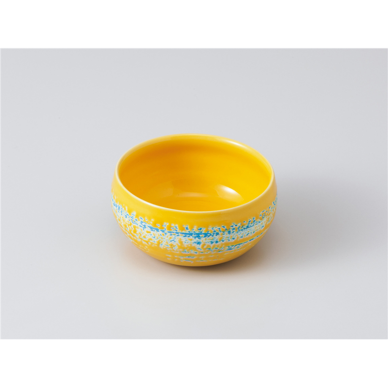 古林陶器 小鉢 黄ハケメタル型小鉢 1007150157 1個（ご注文単位1個）【直送品】