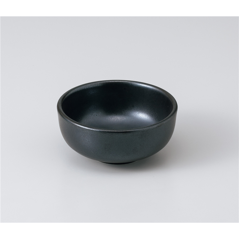 古林陶器 小鉢 新黒結晶丸小鉢 1006860140 1個（ご注文単位1個）【直送品】