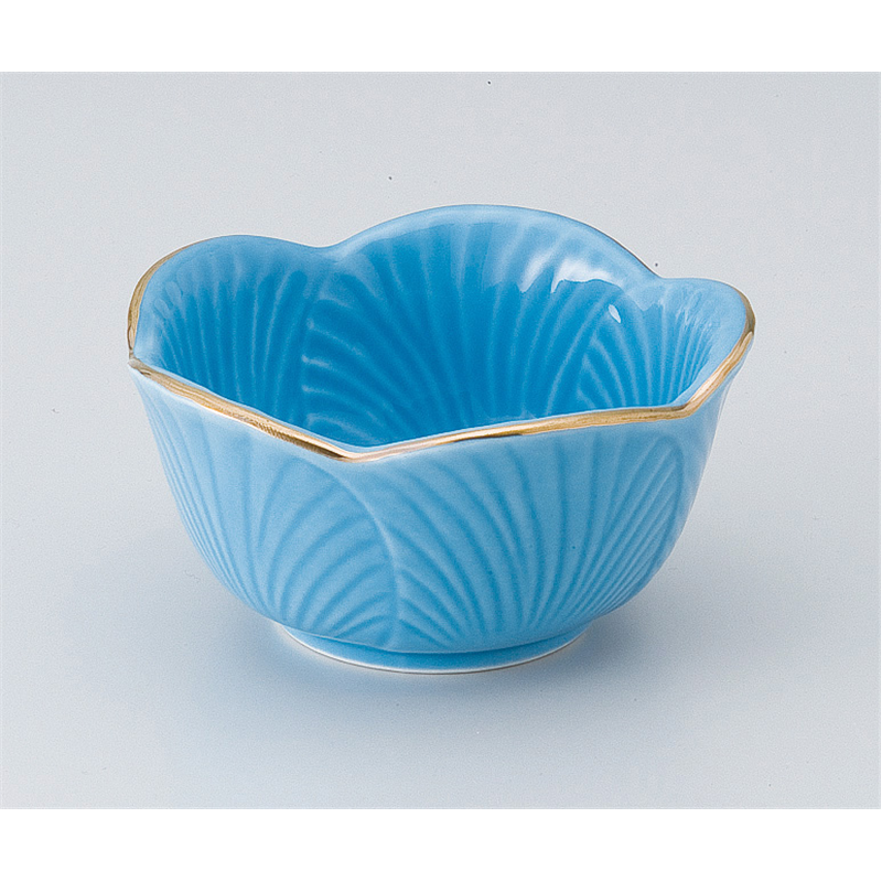 古林陶器 組鉢 渕金トルコ葉型小鉢(大) 507530577 1個（ご注文単位1個）【直送品】