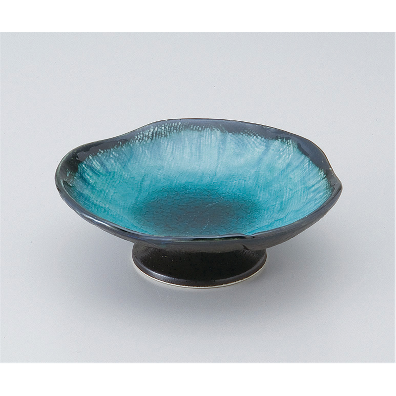 古林陶器 組鉢 ぎやまん高台皿(中) 507550515 1個（ご注文単位1個）【直送品】