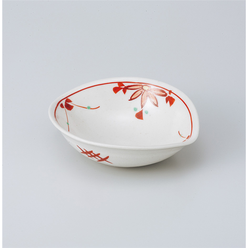 古林陶器 組鉢 赤絵花つなぎすげ傘小鉢(大) 806240370 1個（ご注文単位1個）【直送品】