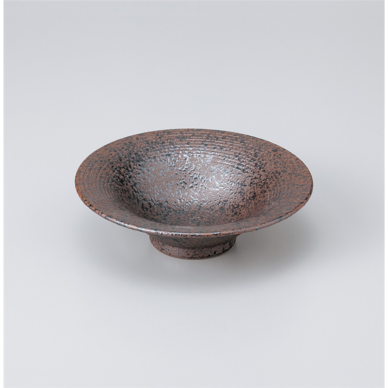 古林陶器 組鉢 黒釉花 反刺身鉢 907340978 1個（ご注文単位1個）【直送品】