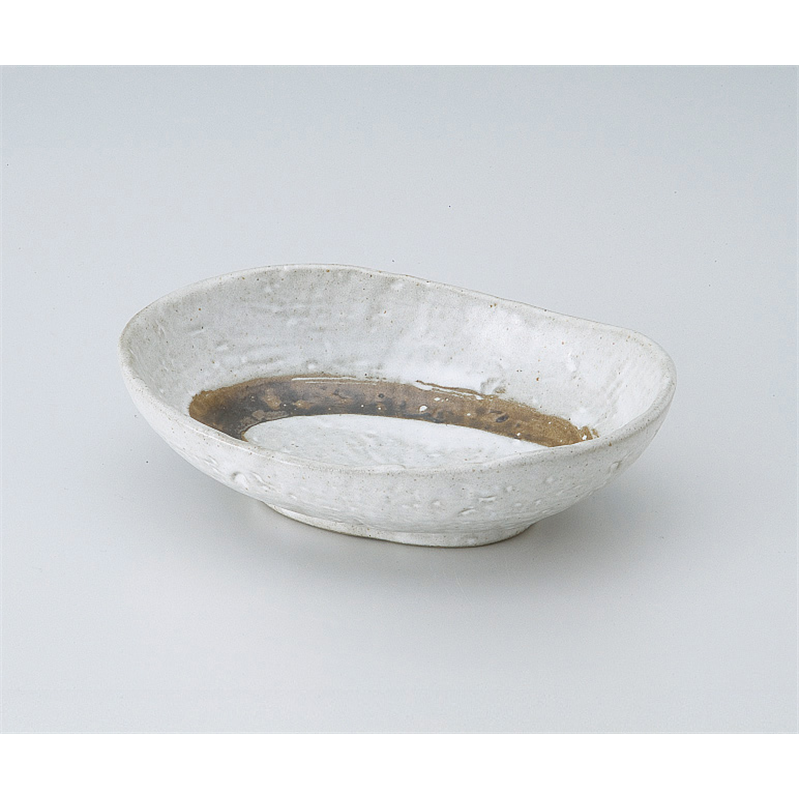 古林陶器 組鉢 粉引刷毛楕円小鉢 507660160 1個（ご注文単位1個）【直送品】