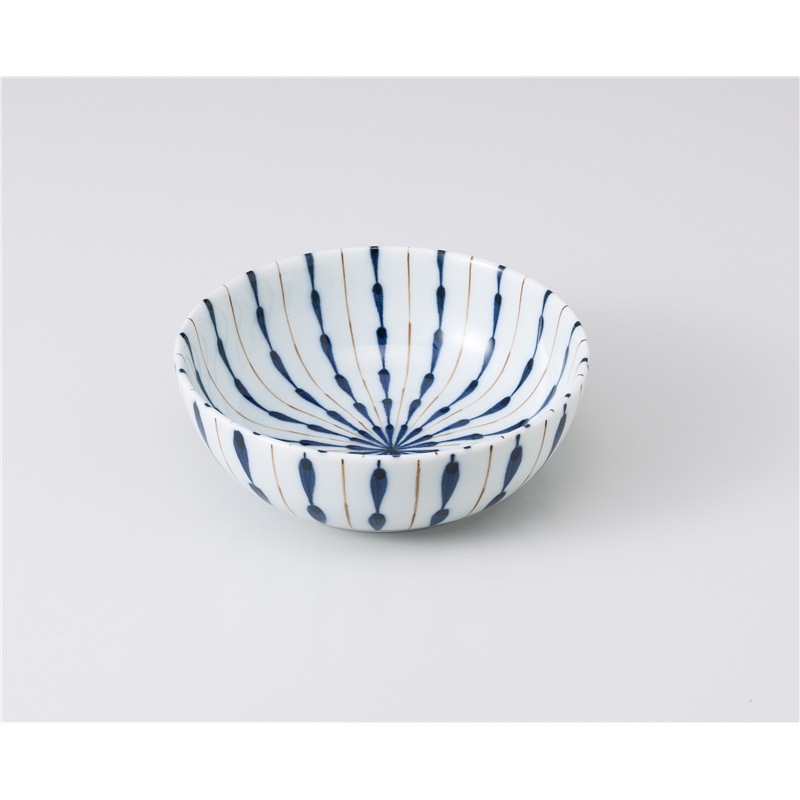 古林陶器 組鉢 しだれ十草青5.0ボール 1007550652 1個（ご注文単位1個）【直送品】