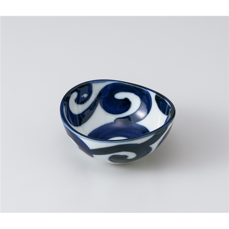 古林陶器 組鉢 鳴門唐草楕円3.5鉢 1007060140 1個（ご注文単位1個）【直送品】