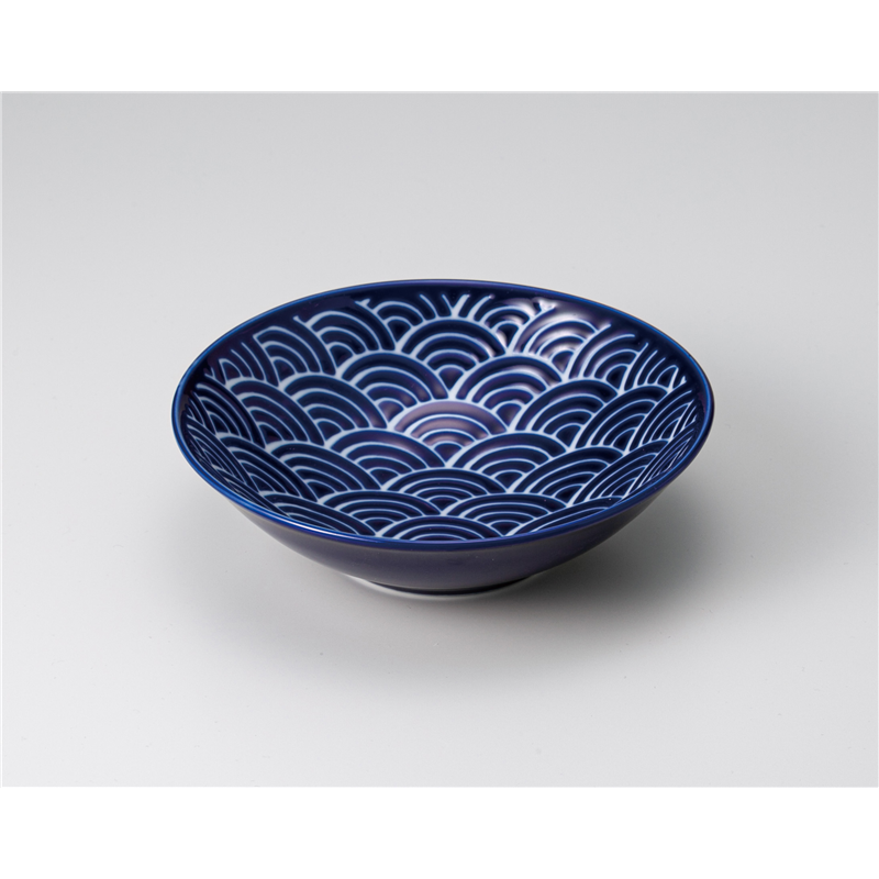 古林陶器 組鉢 瑠璃なみ 5.0鉢 1206910931 1個（ご注文単位1個）【直送品】