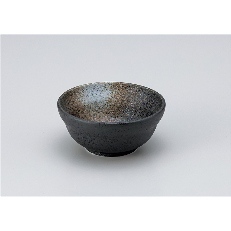 古林陶器 組鉢 黒結晶白吹3.8小鉢 1306630925 1個（ご注文単位1個）【直送品】