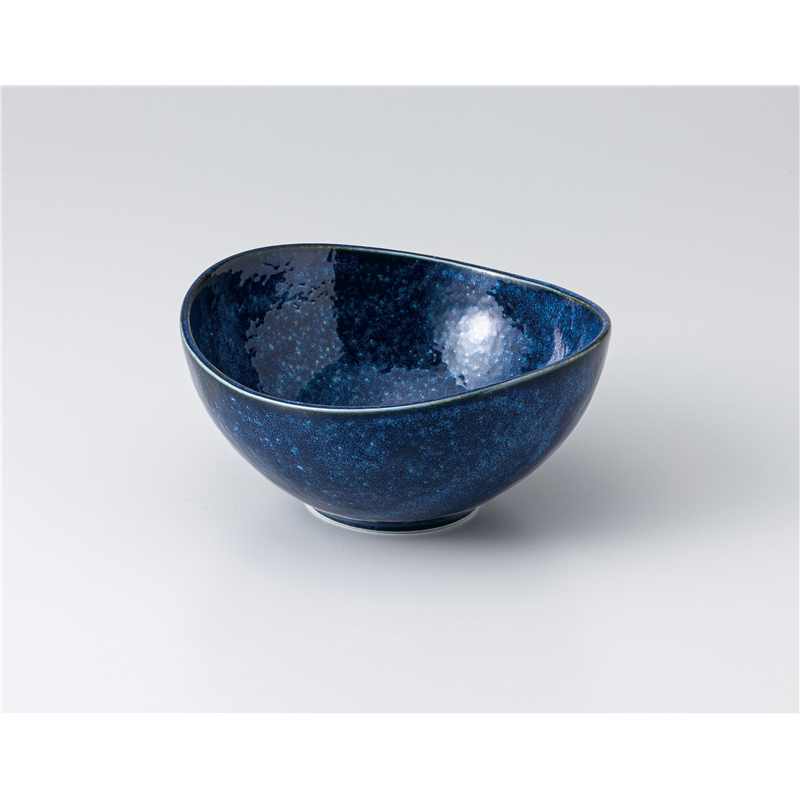 古林陶器 組鉢 窯変紺楕円4.0鉢 1306640840 1個（ご注文単位1個）【直送品】