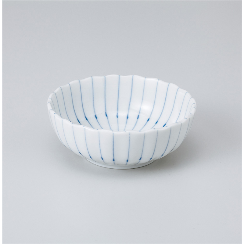 古林陶器 組鉢 ピンストライプ菊型3.5鉢 907420711 1個（ご注文単位1個）【直送品】