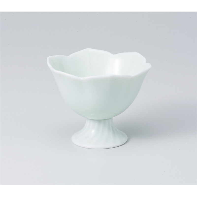 古林陶器 小付 もえぎ桔梗 高台珍味 806840341 1個（ご注文単位1個）【直送品】