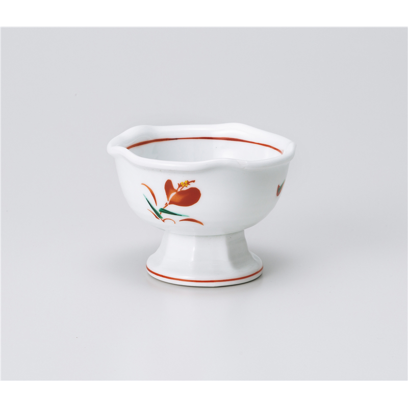 古林陶器 小付 花ひらり梅型高台小鉢(小) 1107220347 1個（ご注文単位1個）【直送品】