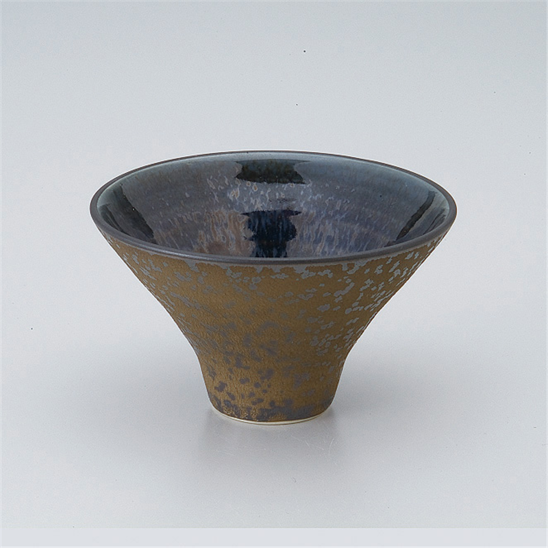 古林陶器 小付 高台反小付窯変ブルー 508110415 1個（ご注文単位1個）【直送品】