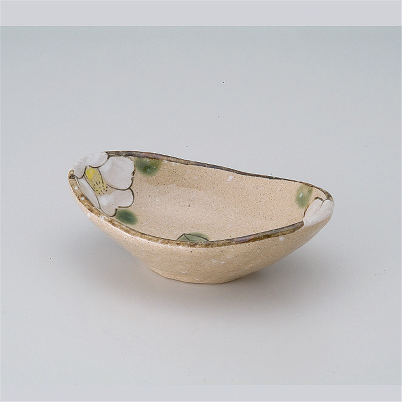 古林陶器 小付 織部椿舟型小付 508130152 1個（ご注文単位1個）【直送品】