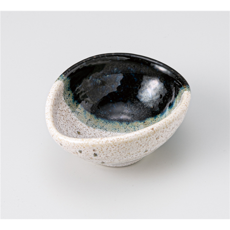 古林陶器 小付 塗り分け黒たまご小付 1204960126 1個（ご注文単位1個）【直送品】