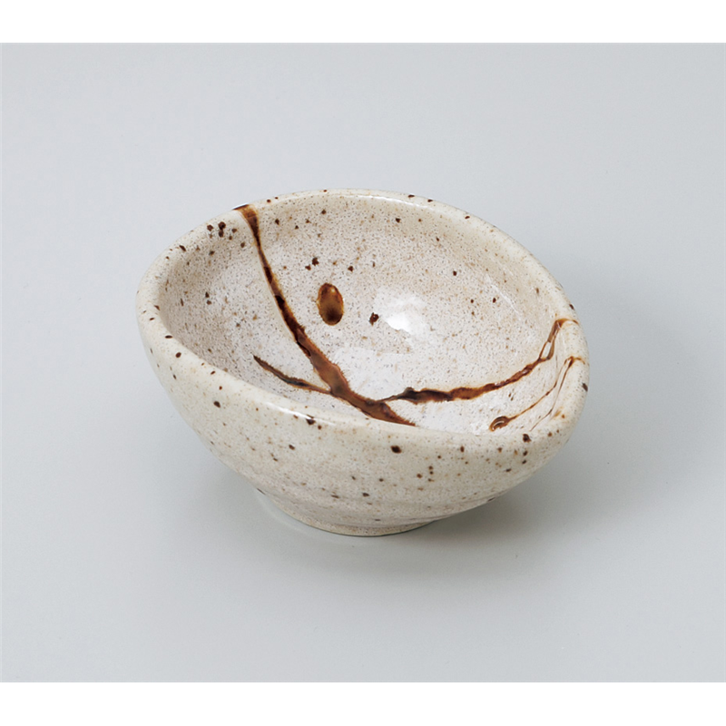 古林陶器 小付 乱刷毛 たまご型小付 907830463 1個（ご注文単位1個）【直送品】