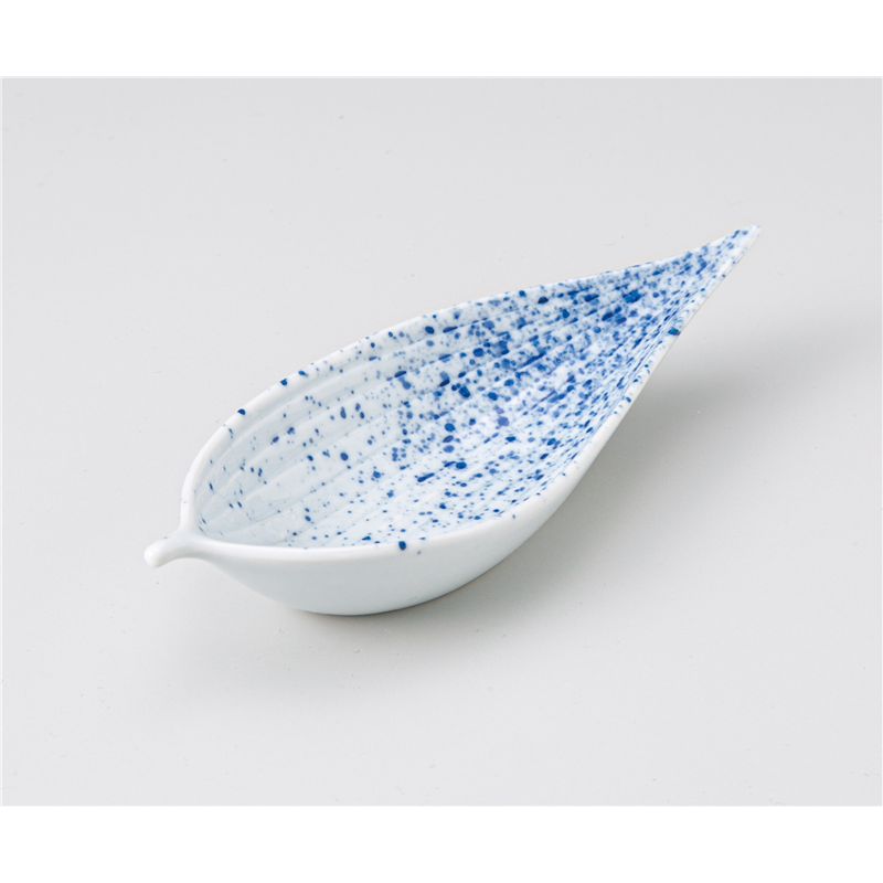 古林陶器 小付 吹墨笹型小付 1207510447 1個（ご注文単位1個）【直送品】