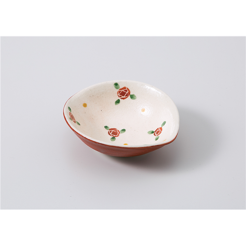 古林陶器 小付 赤巻ばら うり型小付 1107460178 1個（ご注文単位1個）【直送品】