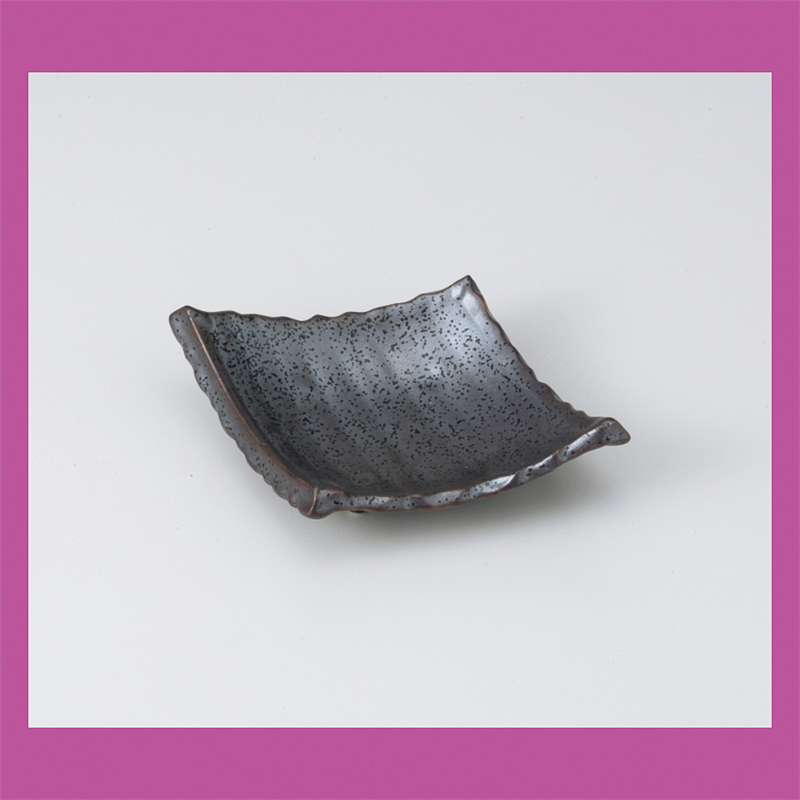 古林陶器 小付 黒釉四つ足変型小付 807430178 1個（ご注文単位1個）【直送品】