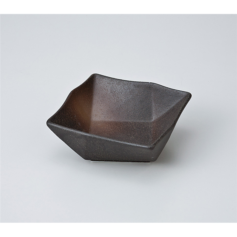 古林陶器 小付 備前風オリメ角鉢小 706610225 1個(ご注文単位1個)【直送品】