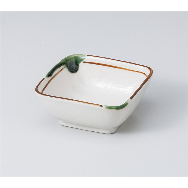 古林陶器 小付 織部 角千代口 807120179 1個(ご注文単位1個)【直送品】