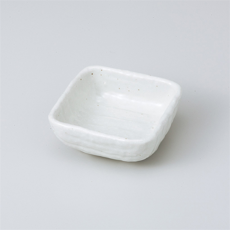 古林陶器 小付 白釉四つ足正角小付 807520578 1個(ご注文単位1個)【直送品】