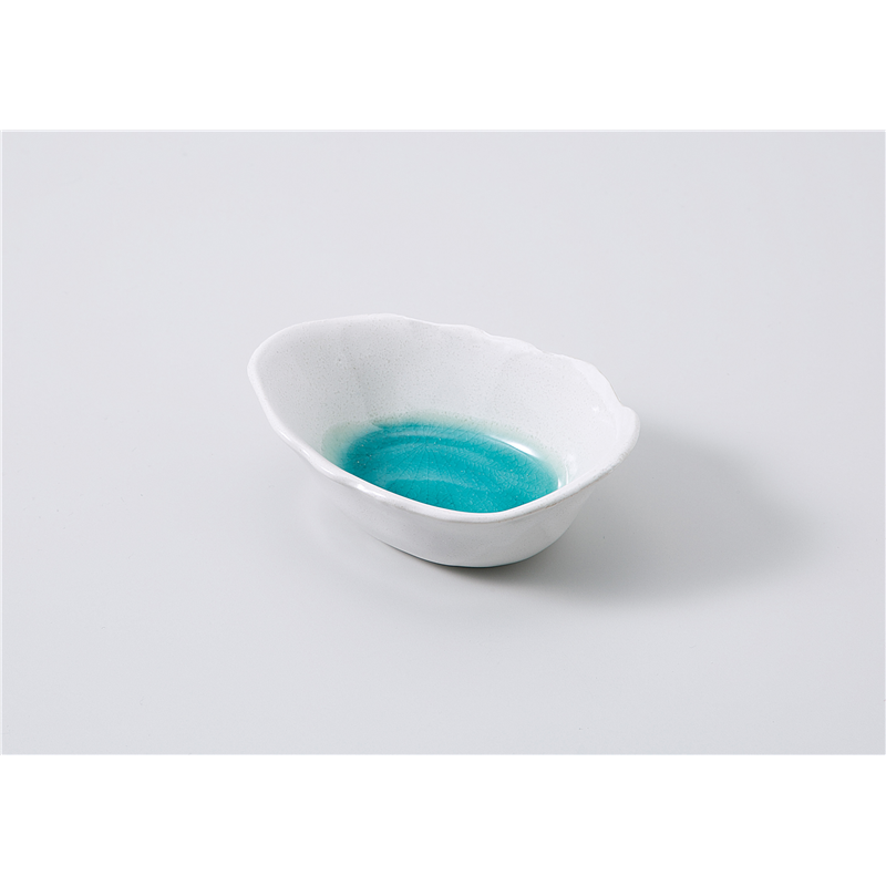 古林陶器 小付 白流水舟型小鉢 1107760579 1個(ご注文単位1個)【直送品】