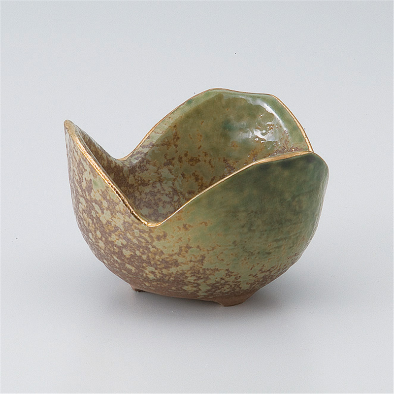 古林陶器 小付 金彩吹織部割山椒 507910274 1個(ご注文単位1個)【直送品】