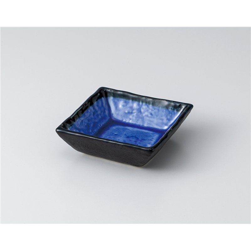 古林陶器 小付 ネイビー正角小付 1307330601 1個(ご注文単位1個)【直送品】