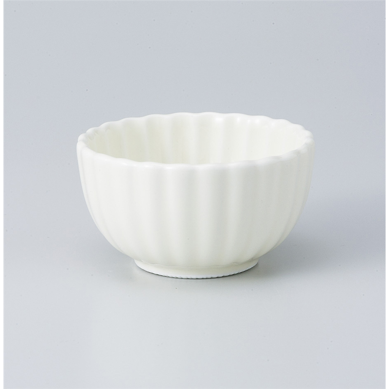 古林陶器 小付 クリーム菊型2.8小鉢 806960470 1個（ご注文単位1個）【直送品】