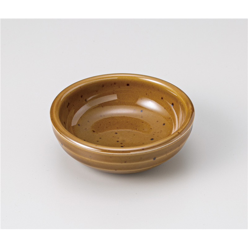 古林陶器 小付 茶斑点丸小付 1207840535 1個（ご注文単位1個）【直送品】