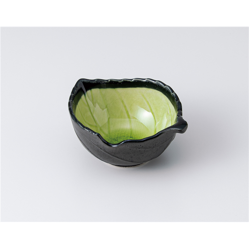 古林陶器 小付 イエロー木ノ葉小付 1307450501 1個（ご注文単位1個）【直送品】