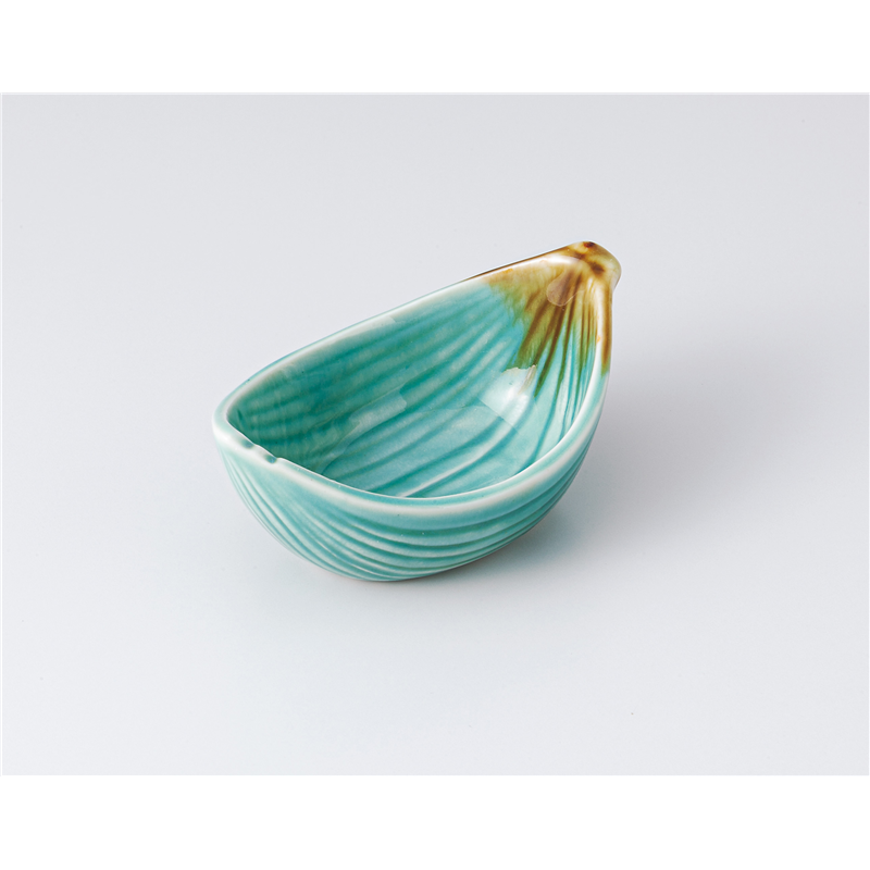 古林陶器 小付 ヒスイ 笹舟型小付 1307460278 1個（ご注文単位1個）【直送品】