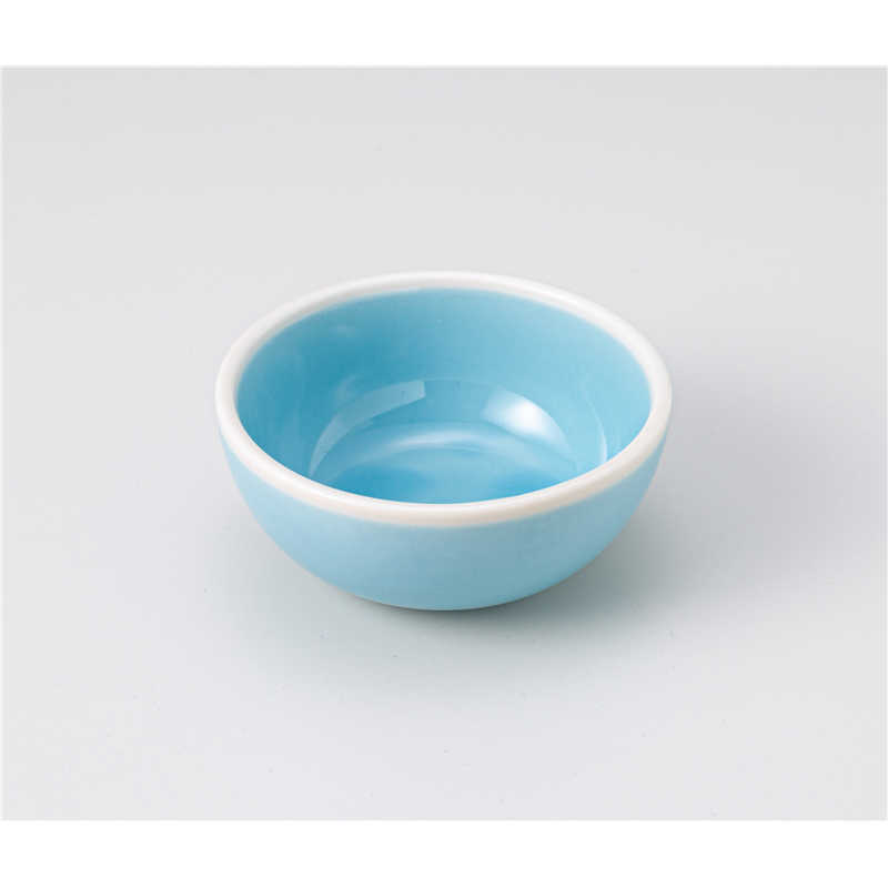 古林陶器 小付 スカイ渕透明釉8.5cmボール 1207940425 1個（ご注文単位1個）【直送品】