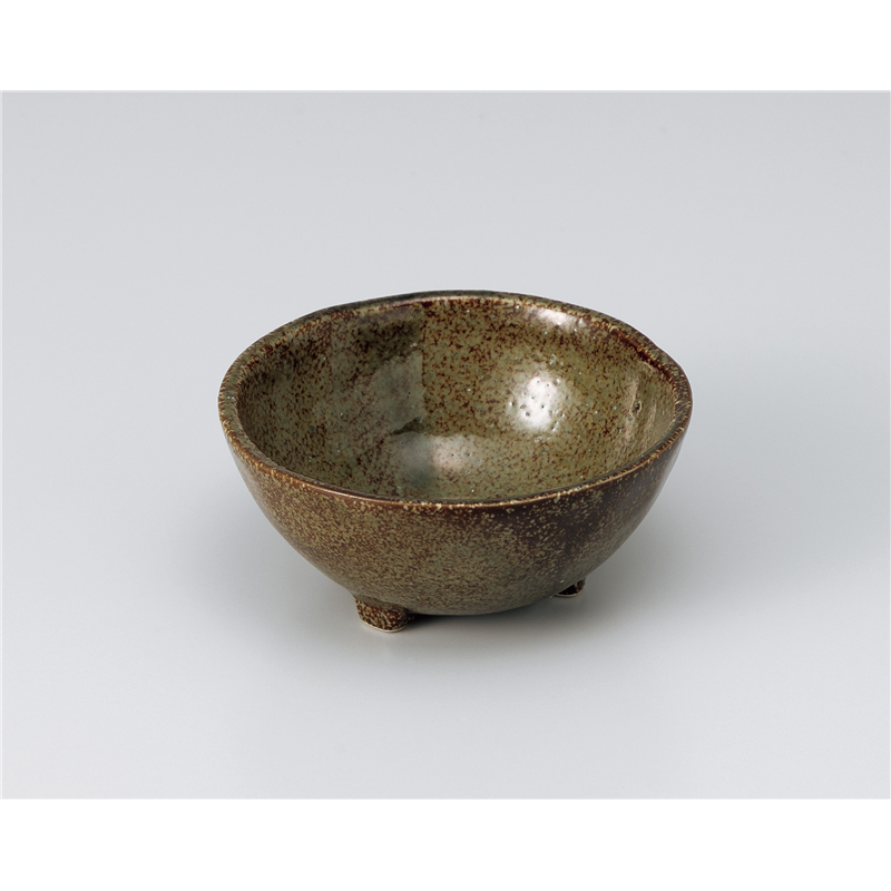 古林陶器 小付 3つ足小付 織部 1307560557 1個（ご注文単位1個）【直送品】