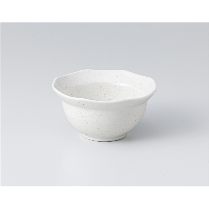 古林陶器 小付 白粉引八角珍味鉢 1307630235 1個（ご注文単位1個）【直送品】