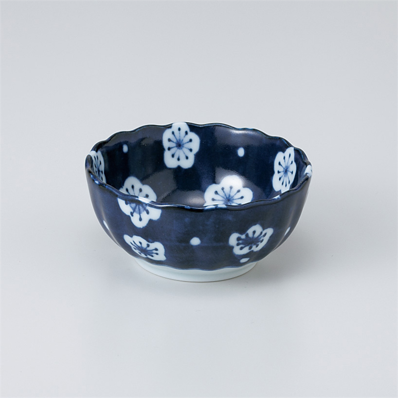 古林陶器 小付 福々梅菊形3.0小鉢 908650640 1個（ご注文単位1個）【直送品】