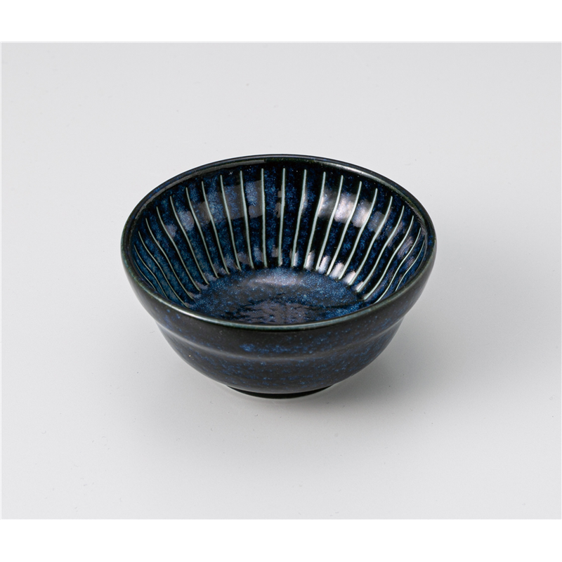 古林陶器 小付 紺ハスイ 十草 小鉢 1208050540 1個（ご注文単位1個）【直送品】